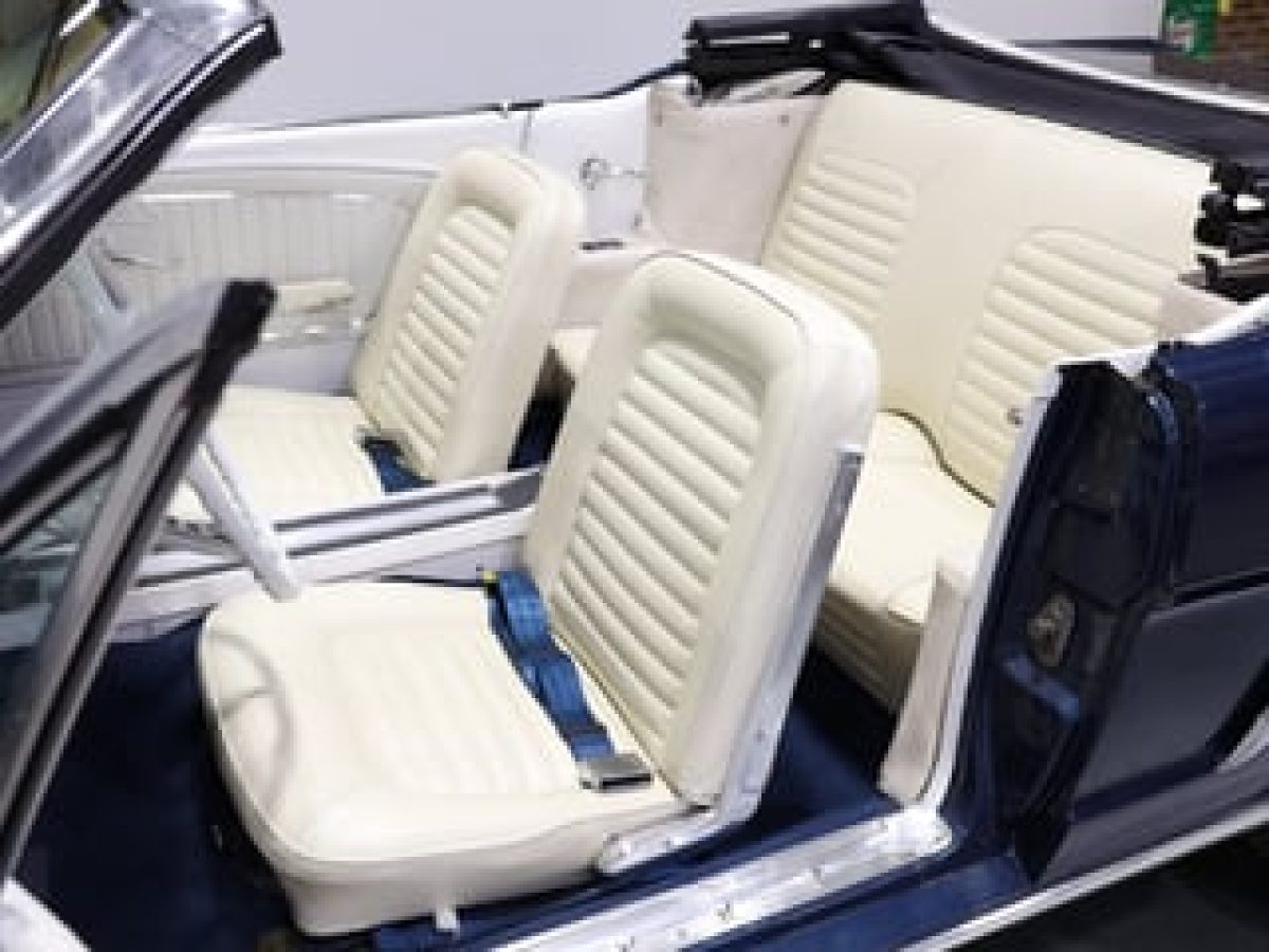 For sale 1964 1/2 Ford Mustang Convertible 289ci 4sp Man - Caspian Blue   Now for sale is this absolutely gorgeous Caspian Blue '65 Mustang Convertible. A quality example featuring the D code 289ci 4V... Sydney Showroom
