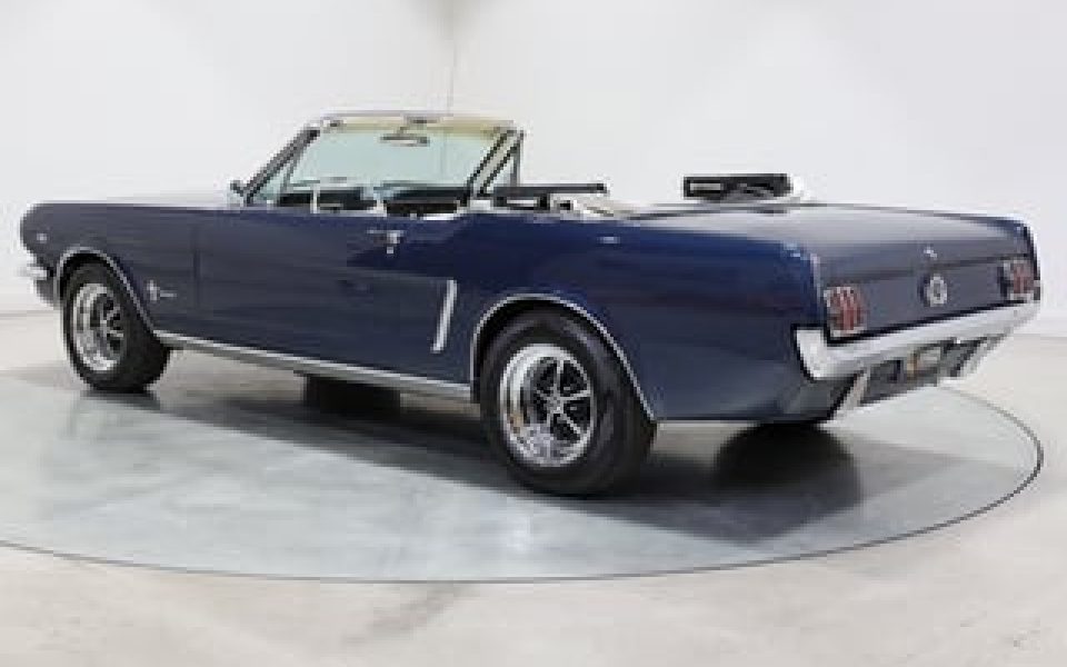 For sale 1964 1/2 Ford Mustang Convertible 289ci 4sp Man - Caspian Blue   Now for sale is this absolutely gorgeous Caspian Blue '65 Mustang Convertible. A quality example featuring the D code 289ci 4V... Sydney Showroom