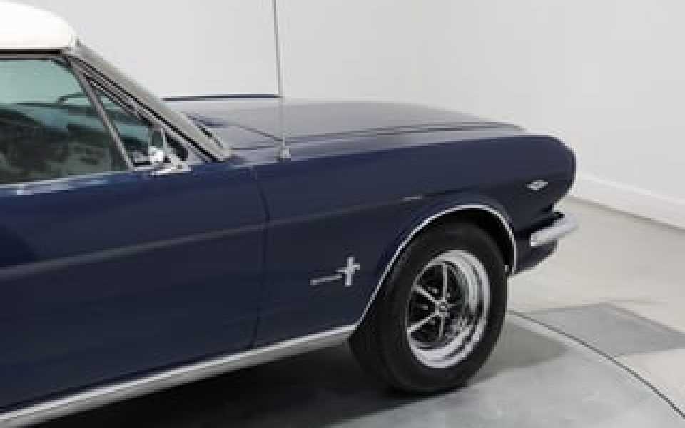 For sale 1964 1/2 Ford Mustang Convertible 289ci 4sp Man - Caspian Blue   Now for sale is this absolutely gorgeous Caspian Blue '65 Mustang Convertible. A quality example featuring the D code 289ci 4V... Sydney Showroom