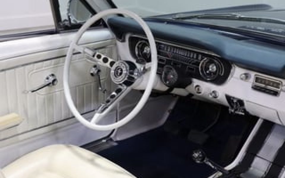 For sale 1964 1/2 Ford Mustang Convertible 289ci 4sp Man - Caspian Blue   Now for sale is this absolutely gorgeous Caspian Blue '65 Mustang Convertible. A quality example featuring the D code 289ci 4V... Sydney Showroom